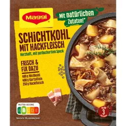 Maggi Fix Für Schichtkohl Mit Hackfleisch Mit Geräuchertem Speck 31g