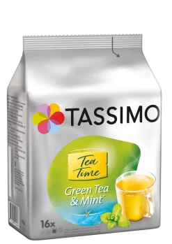 TASSIMO Kapseln Tea Time Grüner Tee Mit Minze 5 X 16 Getränke Teekapseln T-Discs -Essen Verkäufe b7474d8339c028aac1ca7c367faa2ef9