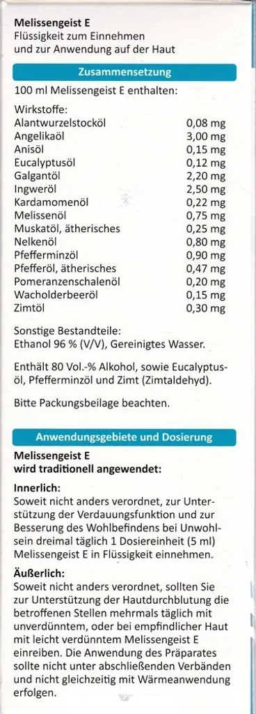 SUNLIFE Melissengeist E - Mit Wirkstoffen Aus 15 Bewährten Heilkräutern 500ml 2 SUNLIFE Melissengeist E - Mit Wirkstoffen Aus 15 Bewährten Heilkräutern 500ml – Bild 2