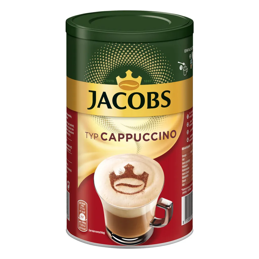 JACOBS Typ Cappuccino 6 X 400 G Dosen Feine Cremigkeit - Viel Schaum 6 JACOBS Typ Cappuccino 6 X 400 G Dosen Feine Cremigkeit - Viel Schaum – Bild 6