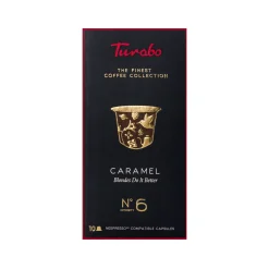 Kaffeekapseln, TURABO, Karamell, 10 Nespresso-kompatible Kapseln, 54gr