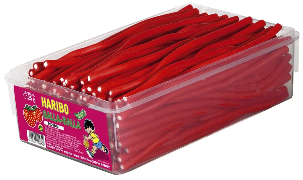 Haribo Balla Stixx Fruchtige Erdbeer Konfektstangen 150 Stück 1125g 3 Haribo Balla Stixx Fruchtige Erdbeer Konfektstangen 150 Stück 1125g – Bild 3