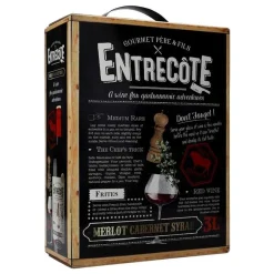 Entrecôte Bag-in-Box - 2019 Merlot Cabernet Syrah - Rotwein - ENTRECOTE 3 L., Auswahl:1 Box -Essen Verkäufe bef2f3437408c789f2a962e298d1b537