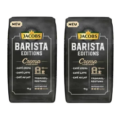 JACOBS Kaffeebohnen Barista Editions Crema 2 X 1 Kg Ganze Bohne + 1 Aluminium Dose Im Barista Design -Essen Verkäufe befc82f0495111b85bfdf4562f04b967