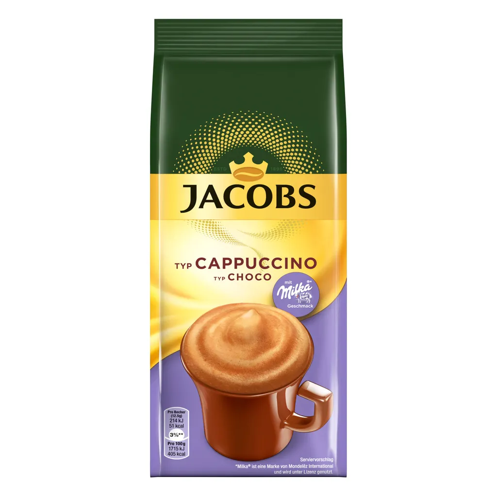 JACOBS Momente Typ Choco Cappuccino Mit Milka 12 X 500 G Beutel 2 JACOBS Momente Typ Choco Cappuccino Mit Milka 12 X 500 G Beutel – Bild 2