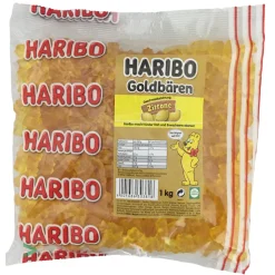 Haribo Goldbären Zitrone (1kg Beutel Gummibärchen Gelb) Sortenrein -Essen Verkäufe c0b8399311985df2ce891fb1a8cfbce3