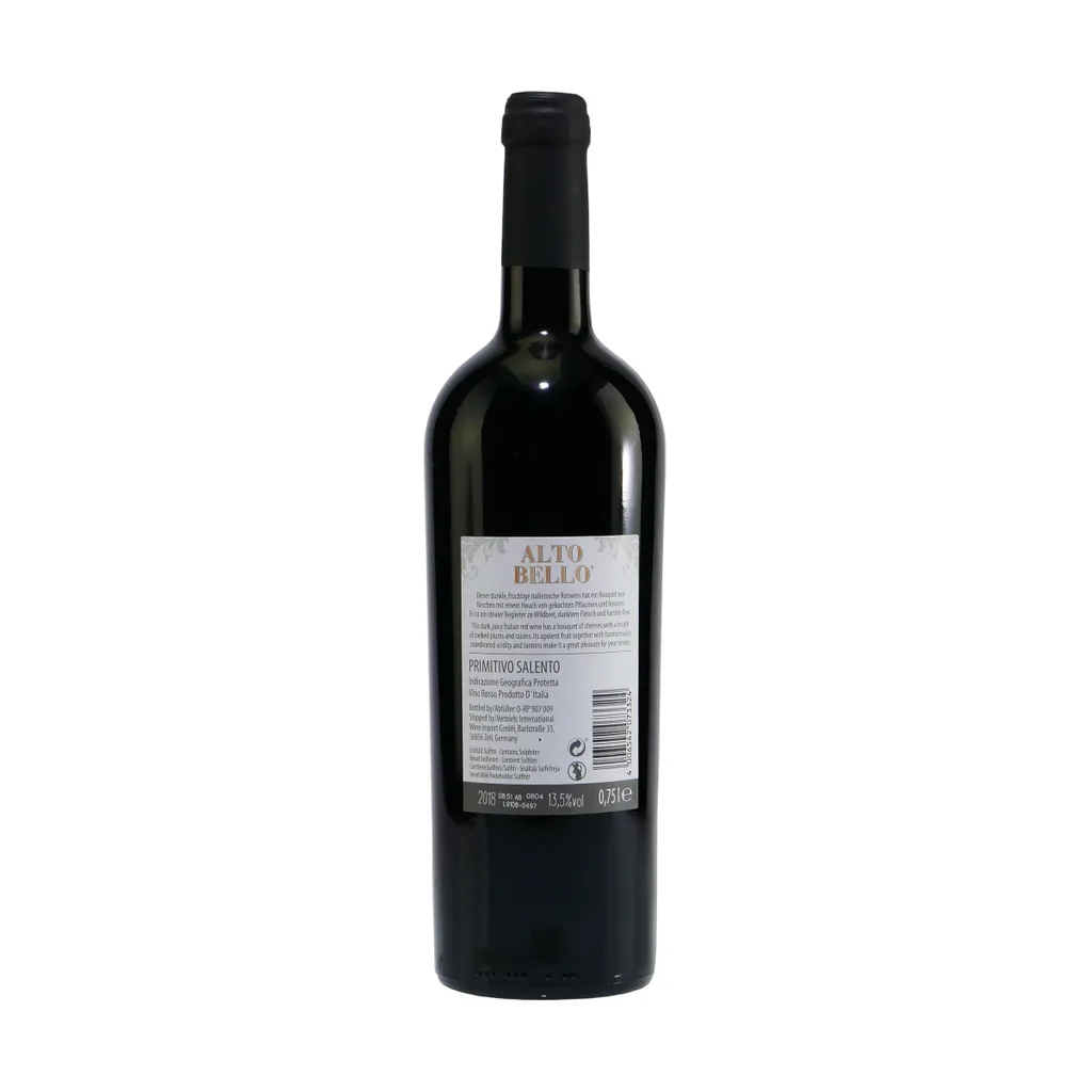 Wine-Import Alto Bello Primitivo IGT (6 X 0,75L) 3 Wine-Import Alto Bello Primitivo IGT (6 X 0,75L) – Bild 3