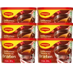 Maggi Delikatess Sauce Zu Braten Dunkle Sauce Zu Fleisch 277g 6er Pack