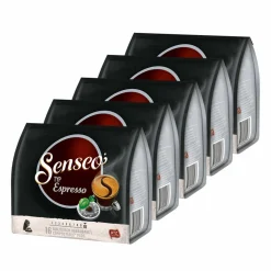 SENSEO Espresso Kaffee Pads 5er Pack - 5 X 16 Getränke -Essen Verkäufe c1388d4552fdbb4a5c490b930a1853a1