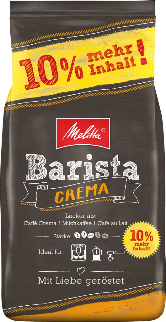 MELITTA Ganze Kaffeebohnen Barista Crema 1100g Ausgewogen Harmonisch Stärke 3 2 MELITTA Ganze Kaffeebohnen Barista Crema 1100g Ausgewogen Harmonisch Stärke 3 – Bild 2