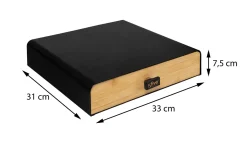 5five Simply Smart Aufbewahrungsbox Kaffe Kapsel Modern Metall Bambus Schwarz/braun 7,5cm X 33cm X 31cm -Essen Verkäufe c1b85d75c6b86777e8e06fe339f17de4