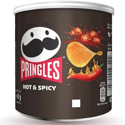 Kellogg Pringles Hot Und Spicy Stapelchips Würzig Und Scharf Im Geschmack 40g
