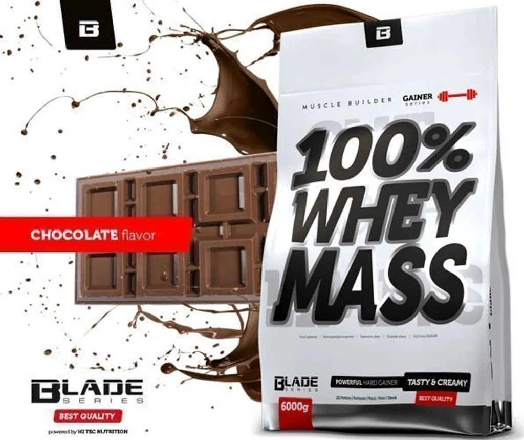 BLADE SERIES Whey Mass Gainer - 6000g White Chocolate 2 BLADE SERIES Whey Mass Gainer - 6000g White Chocolate – Bild 2