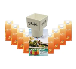 Mixcompany Capital BraTee 8er Set Eistee Pfirsich + Gratis Getränkehalter + Autogrammkarte Peach 750ml Ice Tea + Autogrammkarte Der Klassiker Unter Den Eistees: Pfirsichgeschmack. Dazu Noch Mit Capi-Qualitäts-Siegel - Du Weisst Bescheid