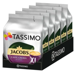 TASSIMO Jacobs Caffè Crema Intenso XL 5er Pack T Discs Kapseln 5 X 16 Getränke