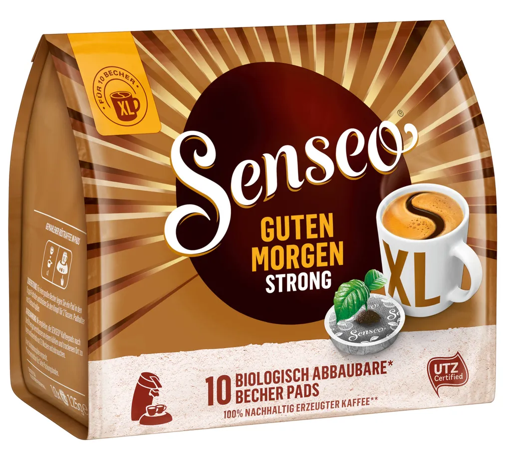 SENSEO Pads Guten Morgen Strong XL UTZ 5 X 10 Getränke Pads 2 SENSEO Pads Guten Morgen Strong XL UTZ 5 X 10 Getränke Pads – Bild 2