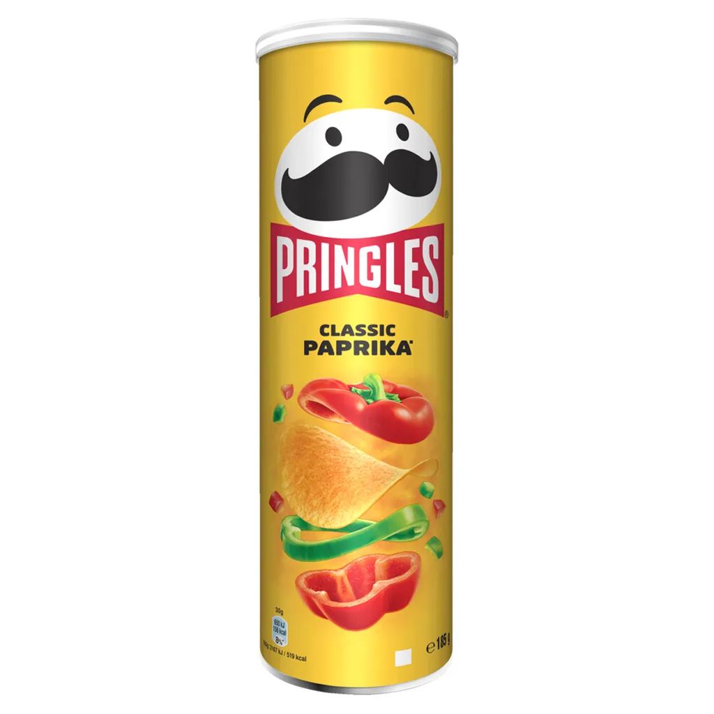 Kellogg Pringles Classic Paprika Stapelchips Lecker Würziger Geschmack 185g 1 Kellogg Pringles Classic Paprika Stapelchips Lecker Würziger Geschmack 185g