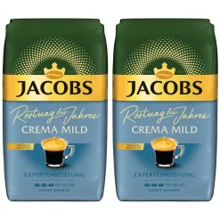 JACOBS Kaffeebohnen Expertenröstung Crema Mild Röstung Des Jahres 2x1 Kg Bohnen