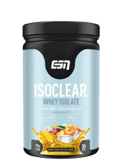 Fitmart ESN Isoclear Proteindrink Klar Und Erfrischend Wie Ein Softdrink 908g Mango Peach Iced Tea