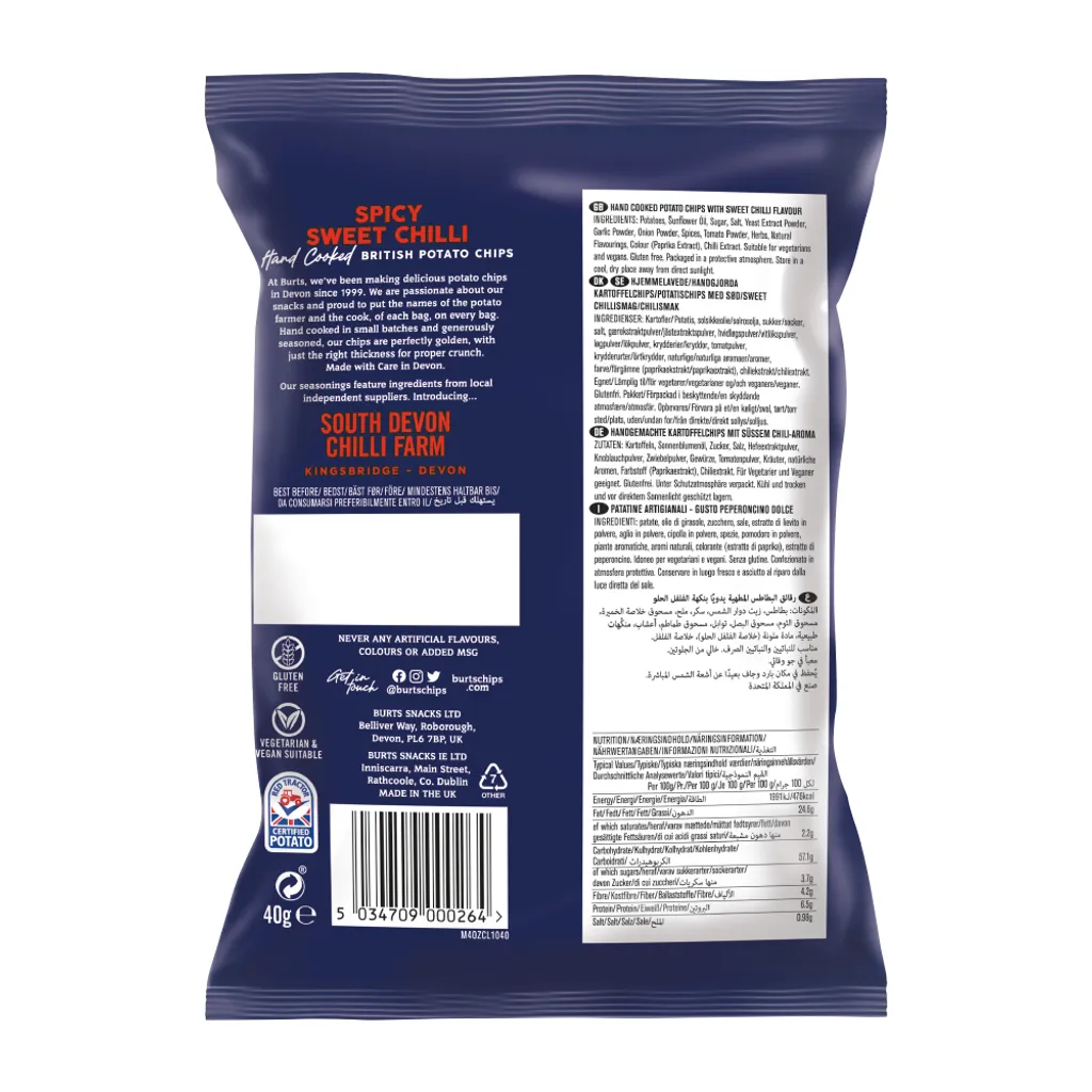 BURTS 10x British Potato Chips Spicy Sweet Chilli 4 BURTS 10x British Potato Chips Spicy Sweet Chilli – Bild 4