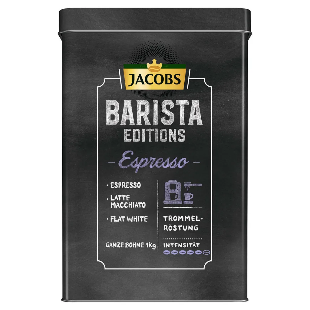 JACOBS Kaffeebohnen Barista Editions Espresso Esproessobohnen 4x1 Kg +2 Dosen 2 JACOBS Kaffeebohnen Barista Editions Espresso Esproessobohnen 4x1 Kg +2 Dosen – Bild 2