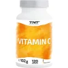 TNT Vitamin C (750mg) Hilft Dem Immunsystem, Mindert Müdigkeit Und Erschöpfung 120 Kapseln Ohne Geschmack