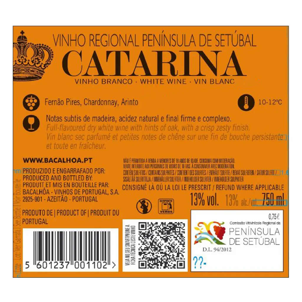 Bacalhôa Pack 9 Catarina Weißwein 2020 0,75L 3 Bacalhôa Pack 9 Catarina Weißwein 2020 0,75L – Bild 3