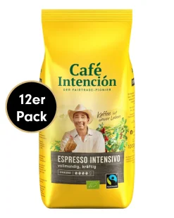 Cafe-Intencion Kaffee-Sparpaket ESPRESSO INTENSIVO Von Café Intención, 12x1000g Bohnen