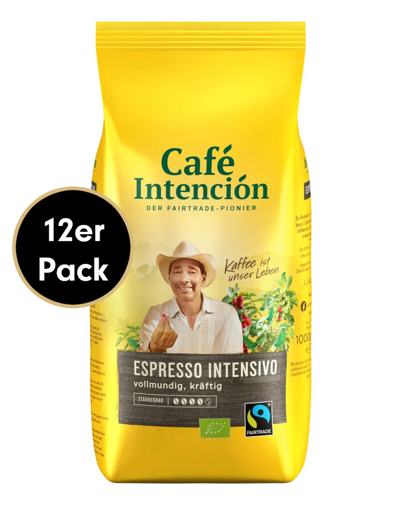 Cafe-Intencion Kaffee-Sparpaket ESPRESSO INTENSIVO Von Café Intención, 12x1000g Bohnen 1 Cafe-Intencion Kaffee-Sparpaket ESPRESSO INTENSIVO Von Café Intención, 12x1000g Bohnen
