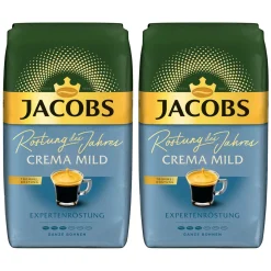 JACOBS Kaffeebohnen Expertenröstung Crema Mild Röstung Des Jahres 2 X 1 Kg + 1 Aluminium Dose Barista Design -Essen Verkäufe d3aea06eb2a0c970a27fa8ce40c238d3