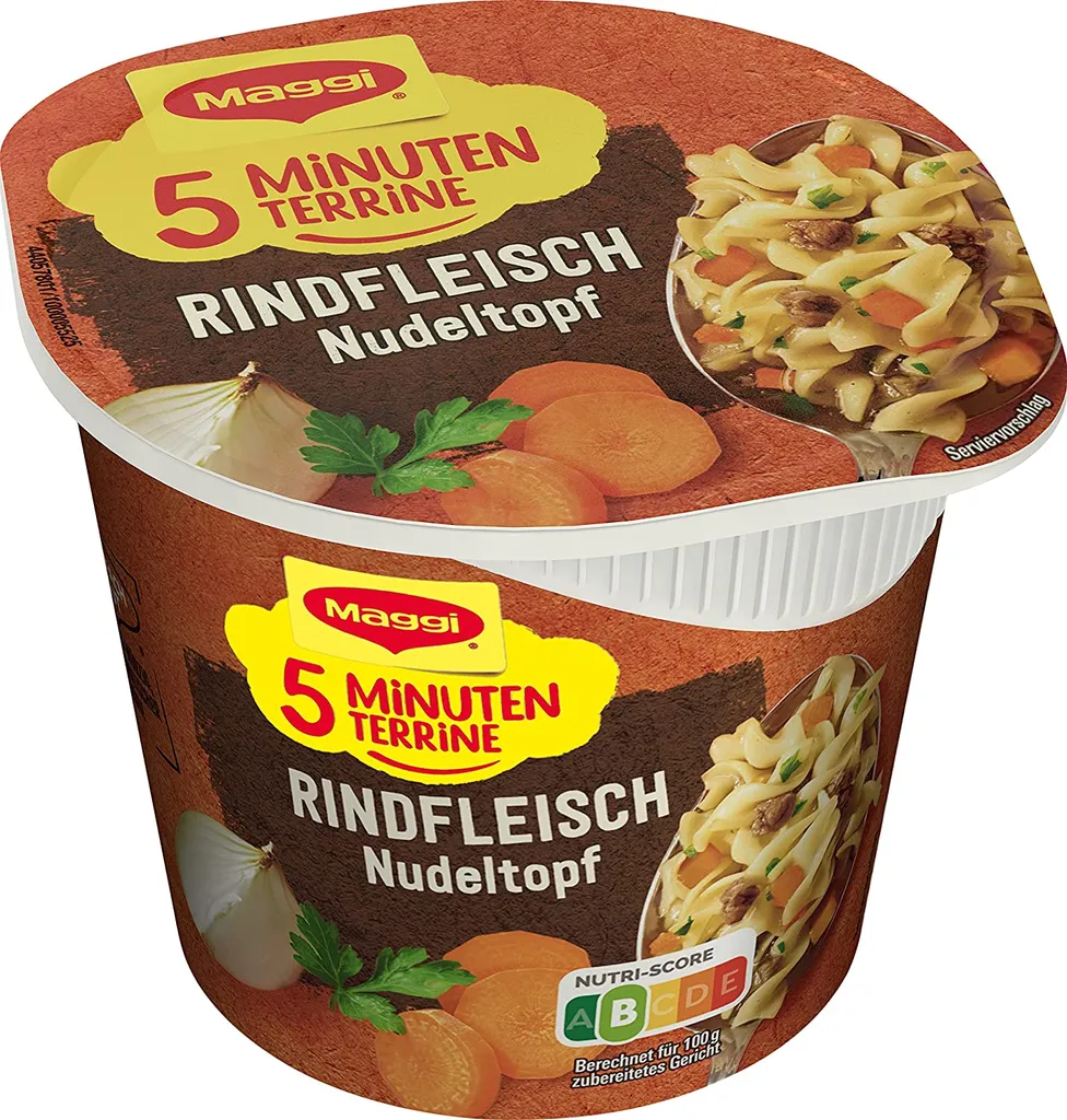 8 X Maggi - 5 Minuten Terrine - Rindfleisch Nudeltopf (8 X 42g) 2 8 X Maggi - 5 Minuten Terrine - Rindfleisch Nudeltopf (8 X 42g) – Bild 2