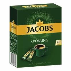 Jacobs Krönung, Instant Kaffee, Getränkepulver Zum Aufgießen, 20 Portionen à 1.8 G, Sticks -Essen Verkäufe d5e716b1578adecc4766781e365de45b