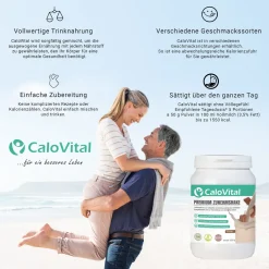 KAP3 Trinknahrung Hochkalorisch Für Gewichtszunahme | Kohlenhydrate & Eiweiß Als Kalorien Shake | Hochdosiert Mit Vielen Vitaminen | CaloVital - Aus Deutschland (Erdbeere 500g) -Essen Verkäufe d62a2a4d63e68c65d4bae6084e182c79