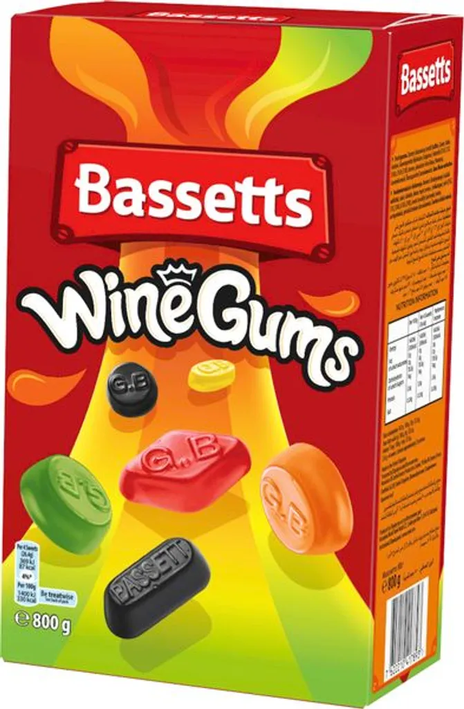 Mondelez Bassetts WineGums Englisches Weingummi 800g 1 Mondelez Bassetts WineGums Englisches Weingummi 800g