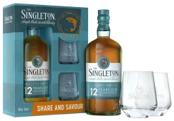 Diageo The Singleton Of Dufftown 12 Jahre | Geschenk-Set Share & Savour Mit 0,7l. Flasche Und Zwei Tumbler-Gläsern
