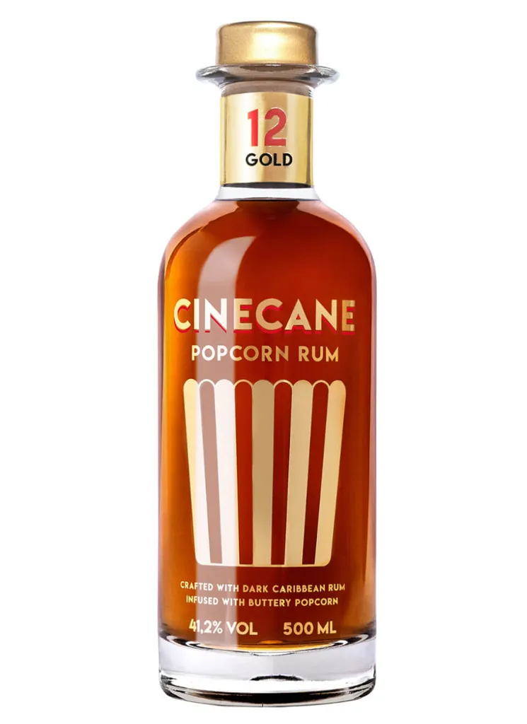 Cinecane Popcorn Rum Gold 0,5 L 4 Cinecane Popcorn Rum Gold 0,5 L – Bild 4