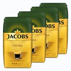JACOBS Expertenröstung Crema Kaffee Ganze Bohne 4 X 1 Kg Kaffeebohnen