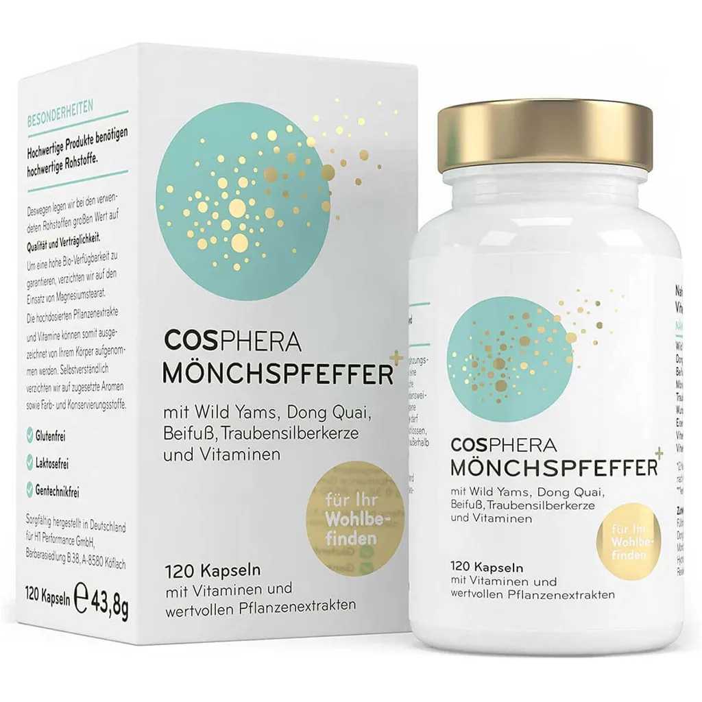 Cosphera Mönchspfeffer Hochdosiert (120 Kapseln) 2 Cosphera Mönchspfeffer Hochdosiert (120 Kapseln) – Bild 2