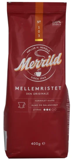 Merrild Rød Kaffe 400g