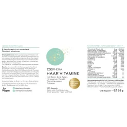 Ayursana GmbH Cosphera Haar-Vitamine Mit Hirse Kapseln 120 St -Essen Verkäufe df19658fb52a7c47c47d2b24b512abe6