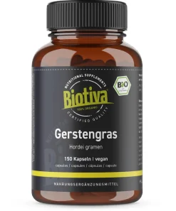 Good Organics GmbH Biotiva Gerstengras (150 Kapseln) Aus Biologischem Anbau