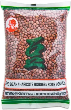 Cock Brand COCK Getrocknete Rote Bohnen Asiatisch 400g | Adzukibohne | Red Bean Azuki