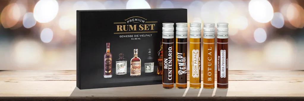Premium Rum Tasting Set 5 X 0,05 L | Ron Centenario Solera 20 Fundación, Remedy Spiced Rum, Don Papa Rum 7 Jahre, Botucal Reserva Exclusiva & Ron Prohibido Gran Reserva Solera 15 7 Premium Rum Tasting Set 5 X 0,05 L | Ron Centenario Solera 20 Fundación, Remedy Spiced Rum, Don Papa Rum 7 Jahre, Botucal Reserva Exclusiva & Ron Prohibido Gran Reserva Solera 15 – Bild 7