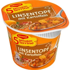 Maggi 5 Minuten Terrine Linsentopf Mit Kartoffeln Und Speck 49g -Essen Verkäufe e518072982b3dd5dd3aeccbb7a741f2f