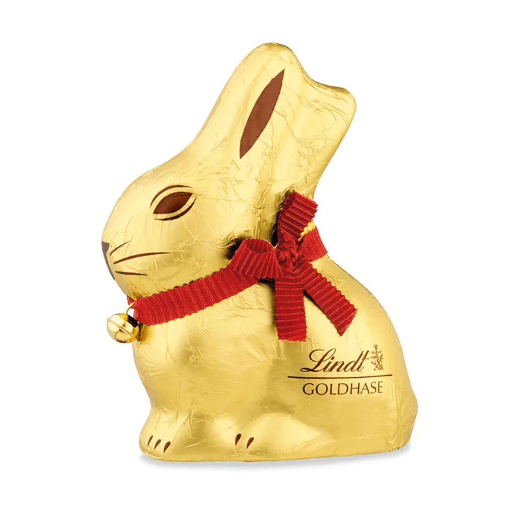 Lindt Goldhase Aus Edler Alpenvollmilch Schokolade Mit Glöckchen 200g 3 Lindt Goldhase Aus Edler Alpenvollmilch Schokolade Mit Glöckchen 200g – Bild 3