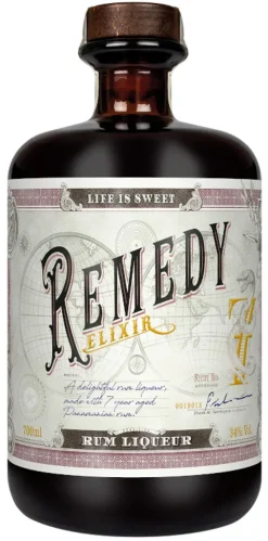 Remedy Elixir Rum Likör Auf Basis Eines Panamischen Rums | 34 % Vol | 0,7 L