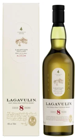 Lagavulin 8 Jahre Islay Single Malt Scotch Whisky In Geschenkpackung | 48 % Vol | 0,7 L