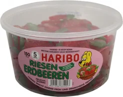 HARIBO Riesen Erdberen Dose Mit 150 Stück 12 HARIBO Riesen Erdberen Dose Mit 150 Stück -Essen Verkäufe e8dcbf80694fa86e4ae48b2423d0d885