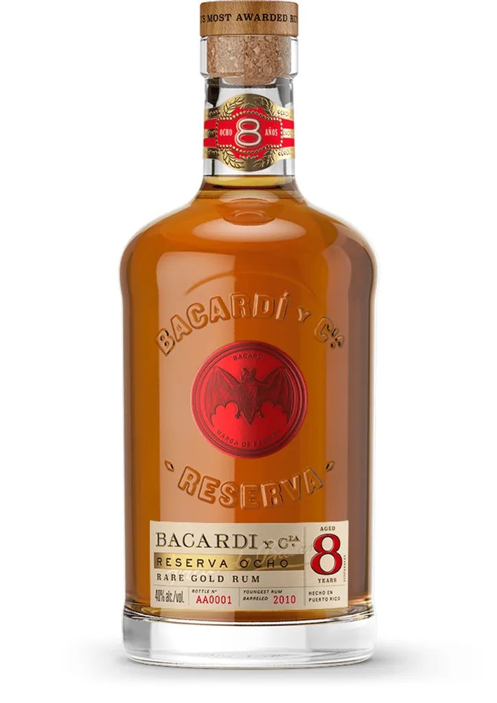 BACARDÍ Bacardi Reserva Ocho 8 Jahre Rare Gold Rum Puerto Rico | 40 % Vol | 0,7 L 1 BACARDÍ Bacardi Reserva Ocho 8 Jahre Rare Gold Rum Puerto Rico | 40 % Vol | 0,7 L