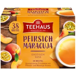 Teekanne Teehaus Pfirsich Maracuja Exotisch Süßer Früchtetee 38 Beutel 76g